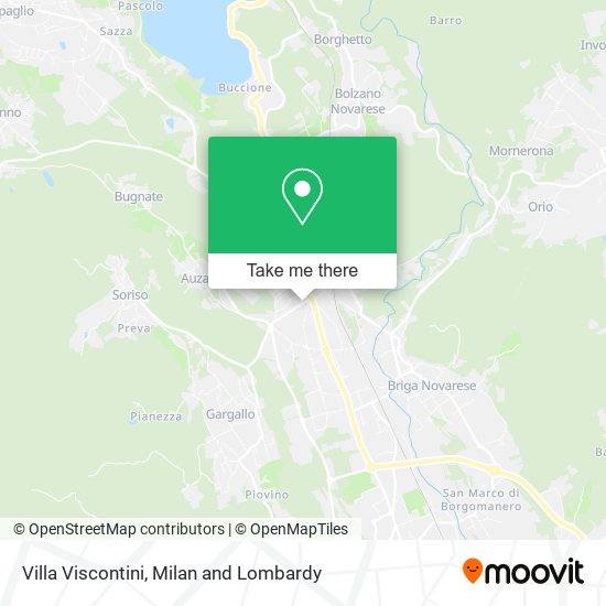 Villa Viscontini map