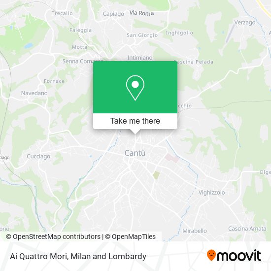 Ai Quattro Mori map