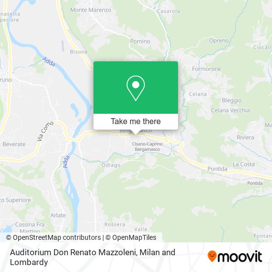 Auditorium Don Renato Mazzoleni map