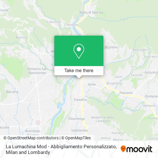 La Lumachina Mod - Abbigliamento Personalizzato map