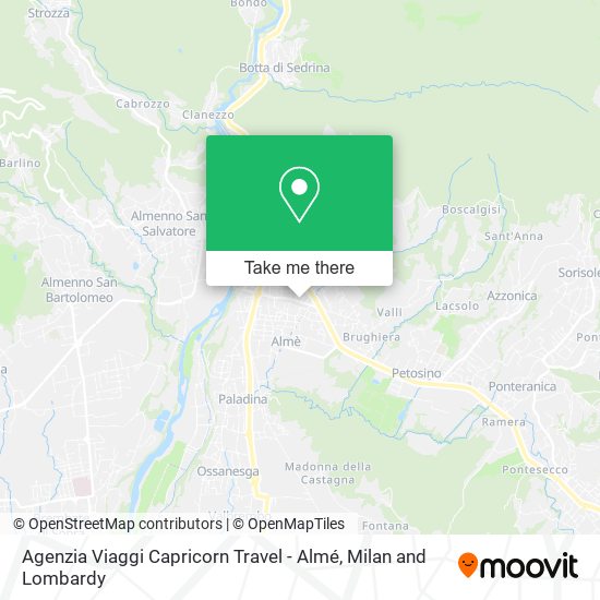 Agenzia Viaggi Capricorn Travel - Almé map