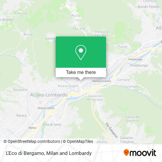 L'Eco di Bergamo map