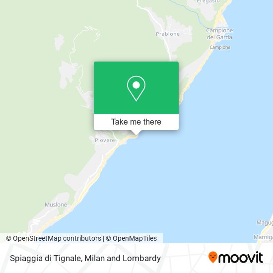 Spiaggia di Tignale map