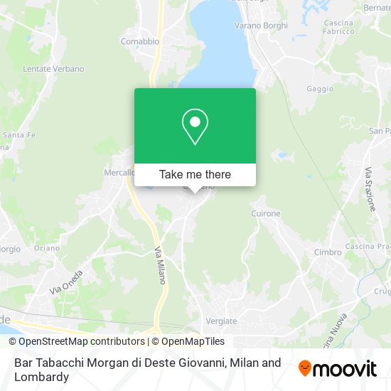 Bar Tabacchi Morgan di Deste Giovanni map