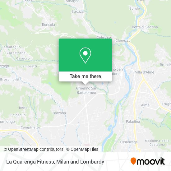 La Quarenga Fitness map