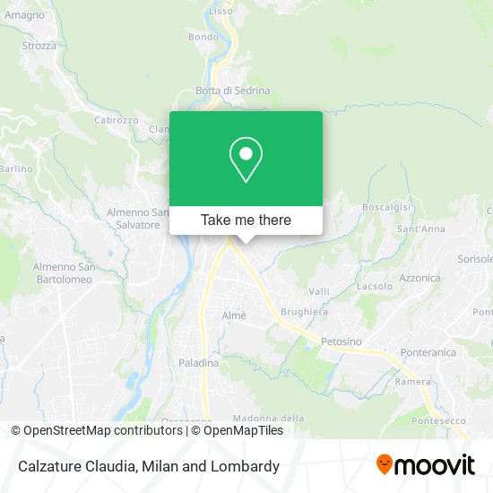 Calzature Claudia map
