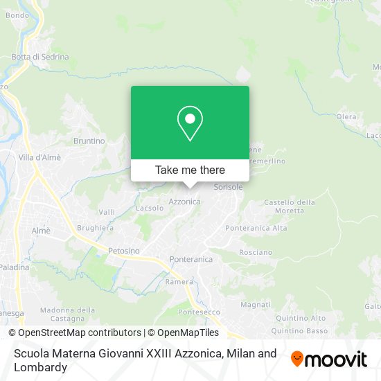 Scuola Materna Giovanni XXIII Azzonica map