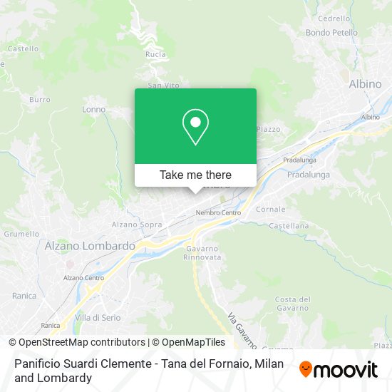Panificio Suardi Clemente - Tana del Fornaio map