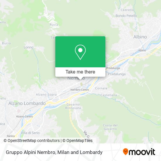 Gruppo Alpini Nembro map