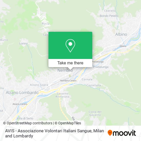AVIS - Associazione Volontari Italiani Sangue map