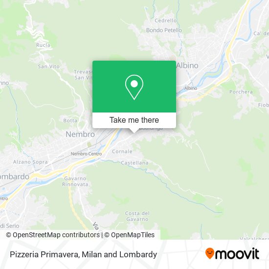 Pizzeria Primavera map