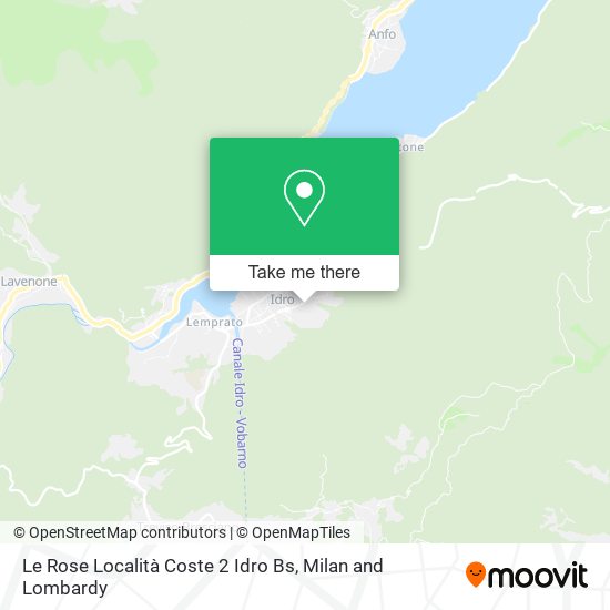 Le Rose Località Coste 2 Idro Bs map