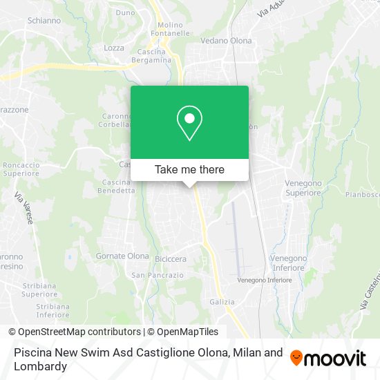 Piscina New Swim Asd Castiglione Olona map