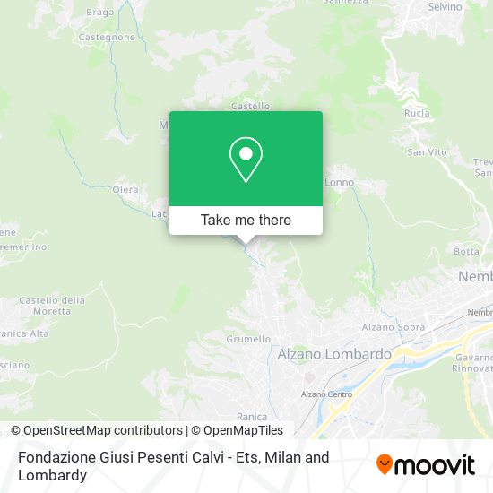 Fondazione Giusi Pesenti Calvi - Ets map