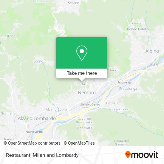 Restaurant map