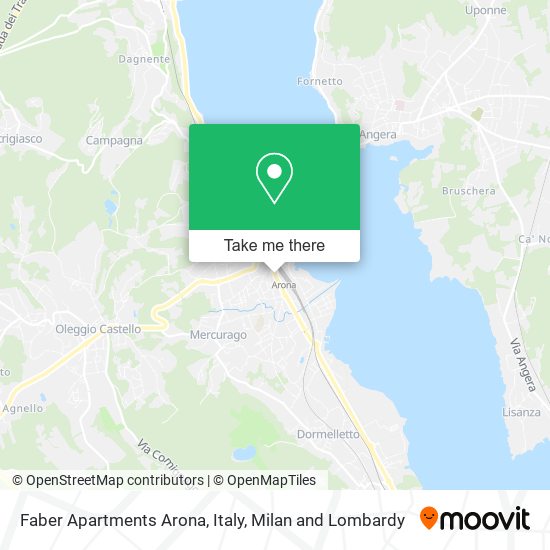 Faber Apartments Arona, Italy map