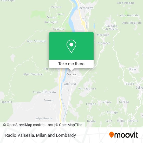Radio Valsesia map