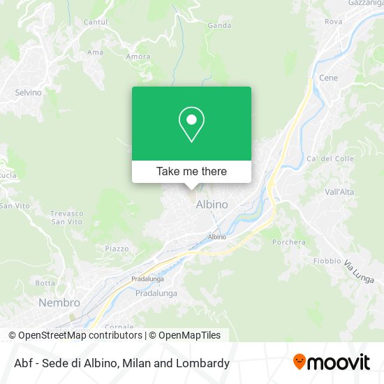 Abf - Sede di Albino map