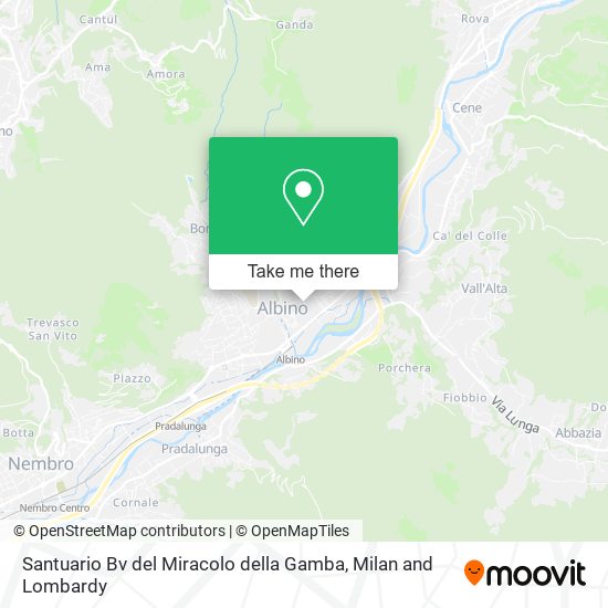 Santuario Bv del Miracolo della Gamba map