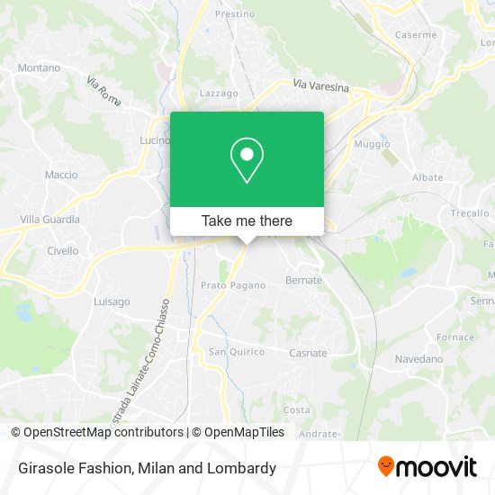 Girasole Fashion map