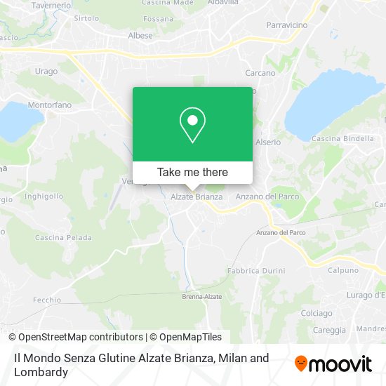 Il Mondo Senza Glutine Alzate Brianza map