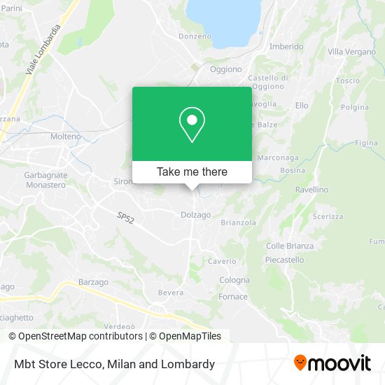Mbt Store Lecco map