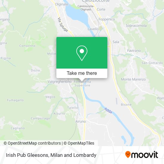 Irish Pub Gleesons map