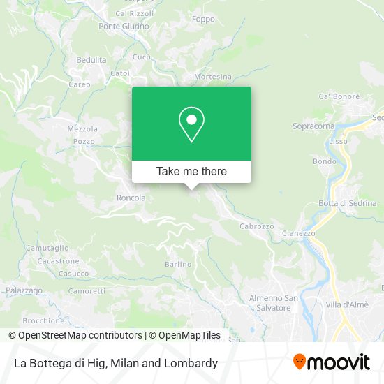 La Bottega di Hig map