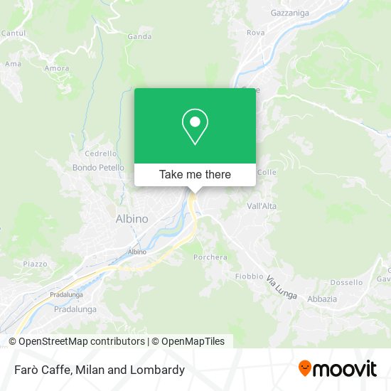 Farò Caffe map