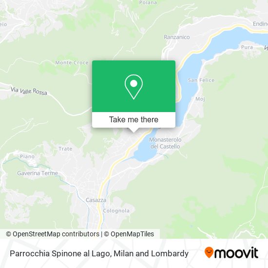 Parrocchia Spinone al Lago map