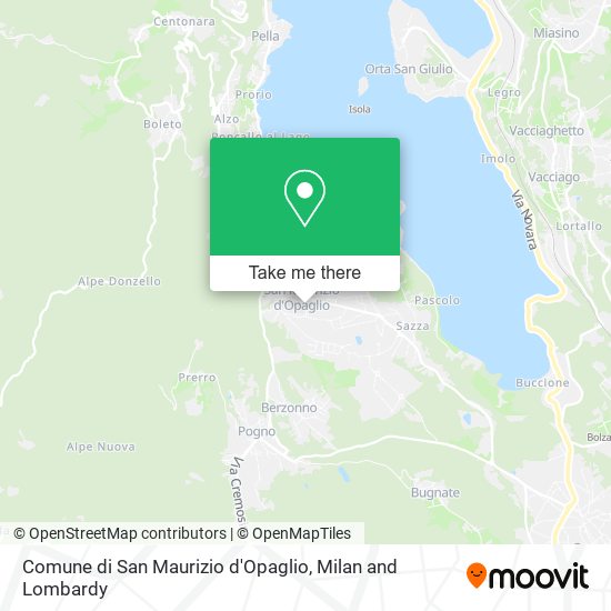 Comune di San Maurizio d'Opaglio map