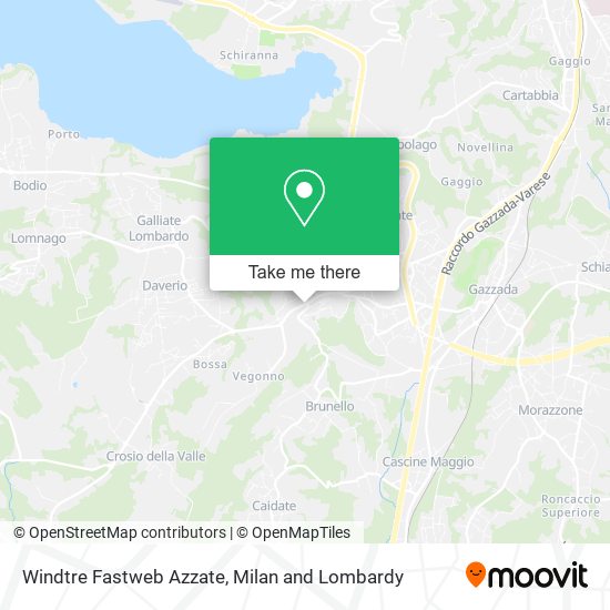 Windtre Fastweb Azzate map