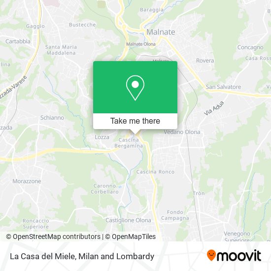 La Casa del Miele map