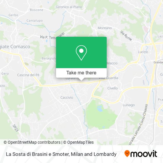 La Sosta di Brasini e Smoter map