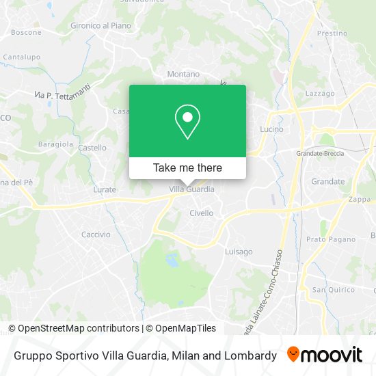 Gruppo Sportivo Villa Guardia map
