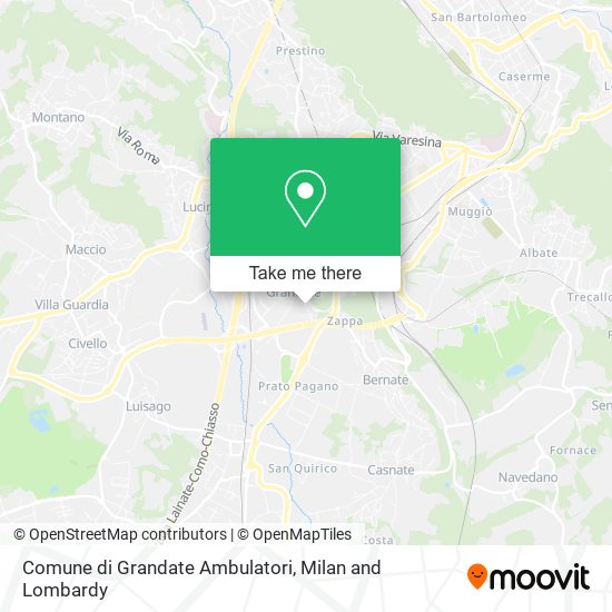 Comune di Grandate Ambulatori map