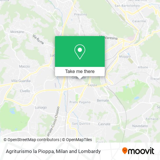 Agriturismo la Pioppa map