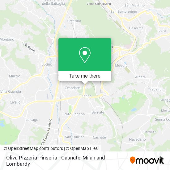 Oliva Pizzeria Pinseria - Casnate map