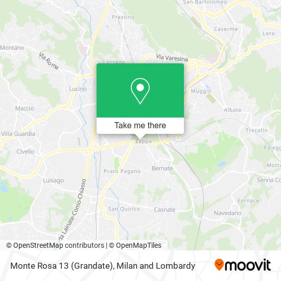 Monte Rosa 13 (Grandate) map