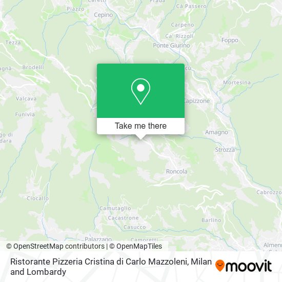 Ristorante Pizzeria Cristina di Carlo Mazzoleni map