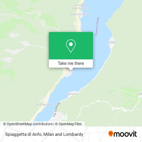 Spiaggetta di Anfo map