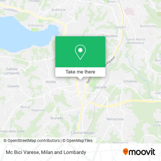 Mc Bici Varese map