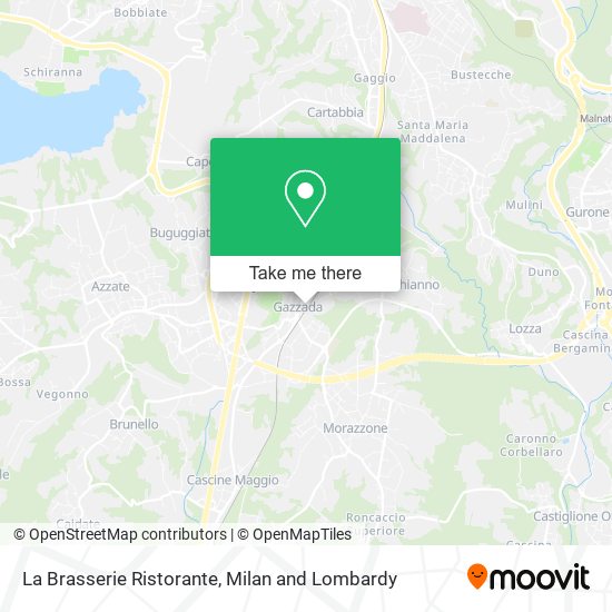 La Brasserie Ristorante map
