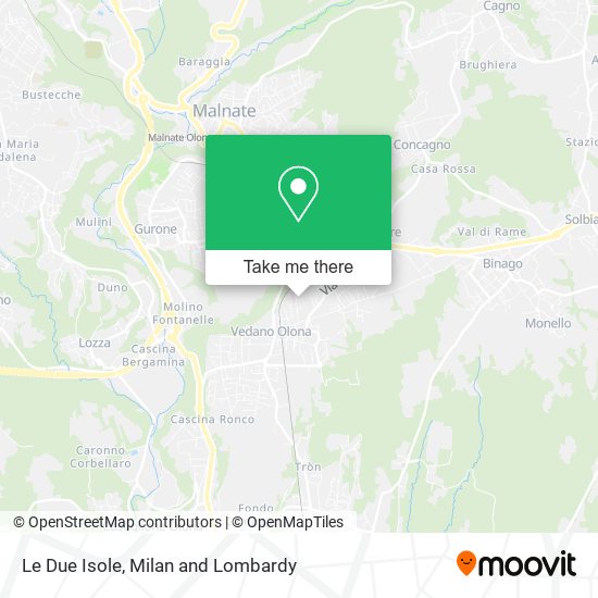 Le Due Isole map