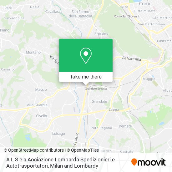 A L S e a Aociazione Lombarda Spedizionieri e Autotrasportatori map