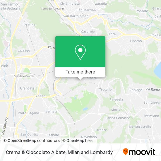 Crema & Cioccolato Albate map