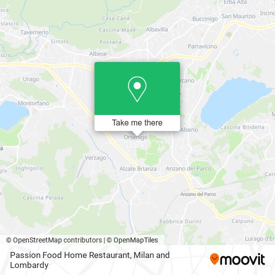 Passion Food Home Restaurant map