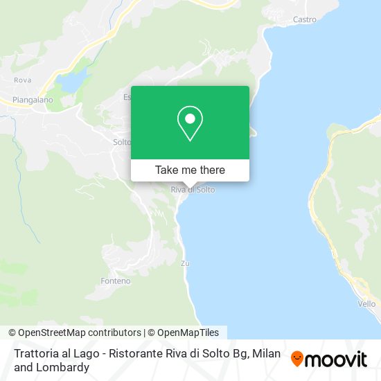 Trattoria al Lago - Ristorante Riva di Solto Bg map