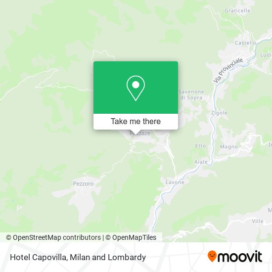 Hotel Capovilla map