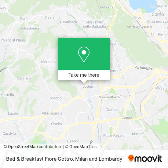 Bed & Breakfast Fiore Gottro map